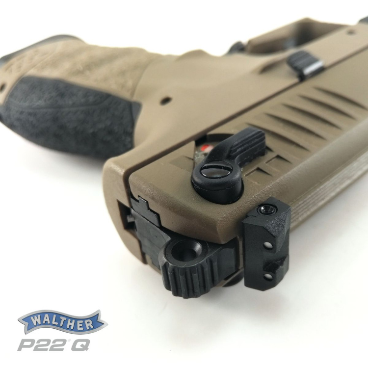 Pistole Walther P22Q Tactical, 22 LR, FDE