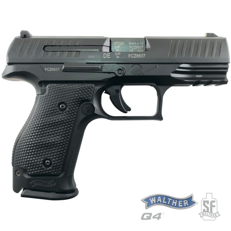 Pistole Walther Q4 Steel Frame PS 4″, 9 mm Luger