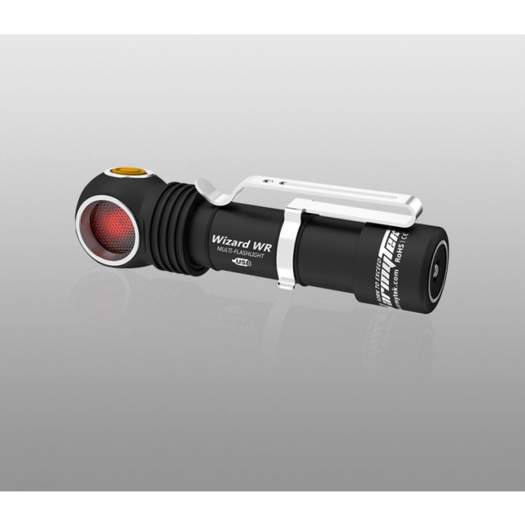 Multifunkční svítilna Wizard WR Magnet USB, teplé bílé-červené světlo, Armytek