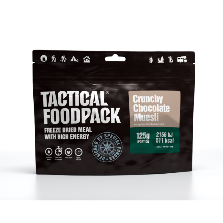 Křupavé čokoládové müsli, Tactical Foodpack