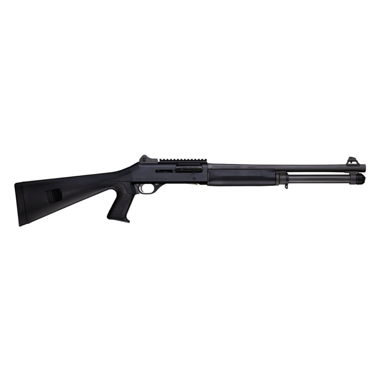 Samonabíjecí brokovnice Benelli M4 BLACK 18,5″, pevná pažba a pistolovka