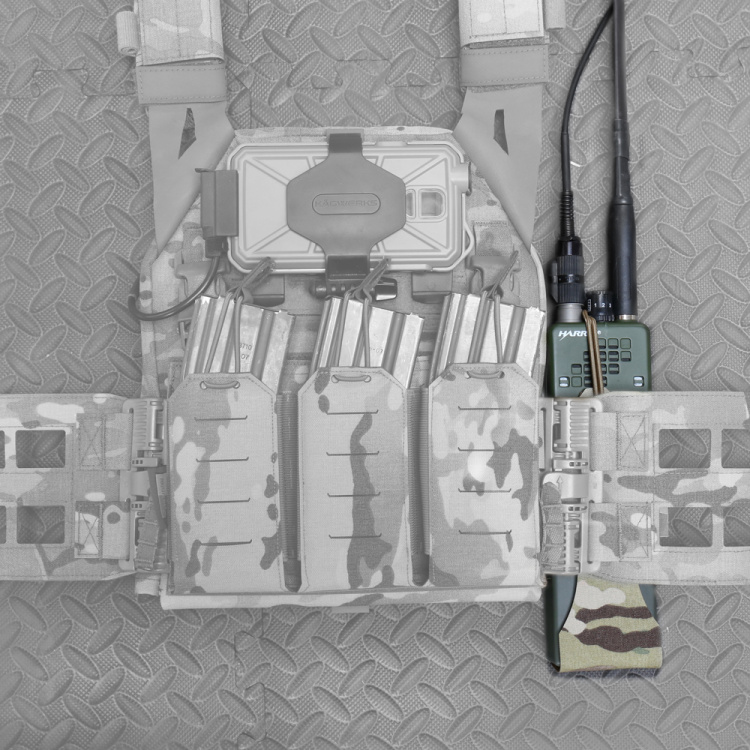 Sumka Laser Cut Wing VELCRO na vysílačku MBITR/Harris, Warrior