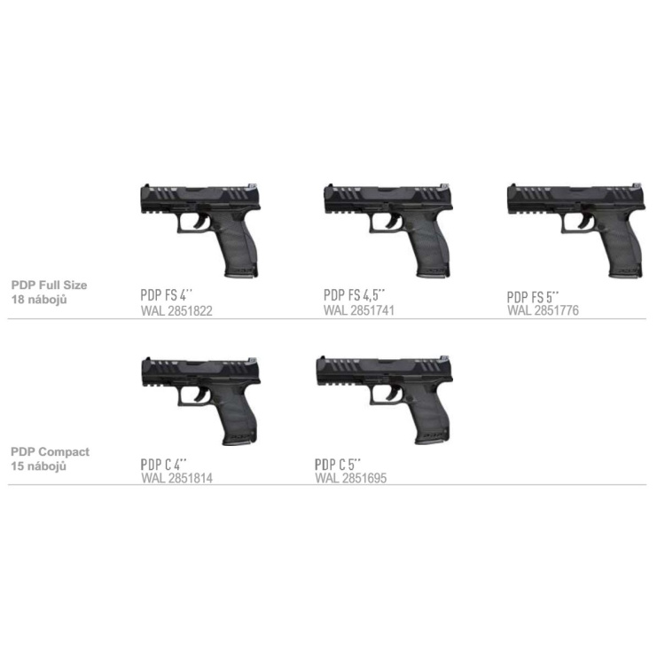 Pistole Walther PDP Full Size 4″, 9 mm Luger