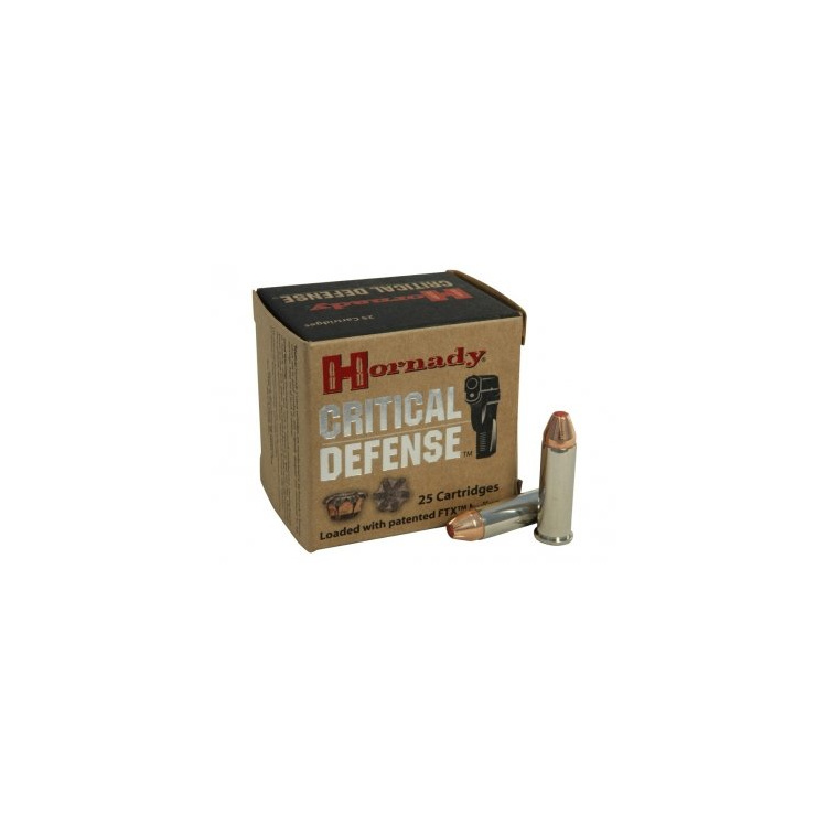 Revolverové náboje 38 Special +P FTX Critical Defense, 110 gr, 25 ks, Hornady