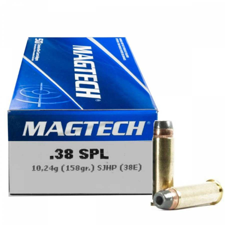 Revolverové náboje 38 Special SJHP, 158 gr, 50 ks, Magtech