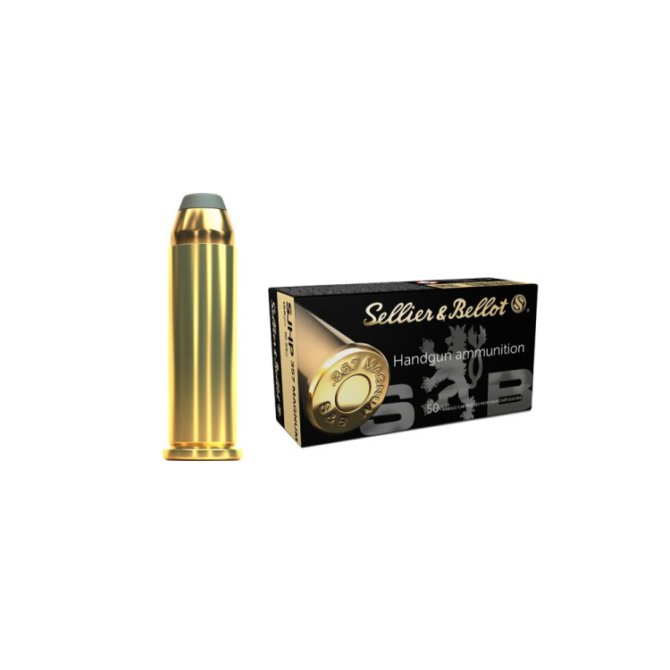 Revolverové náboje 357 Magnum SJHP, 158 gr, 50 ks, Sellier &amp; Bellot