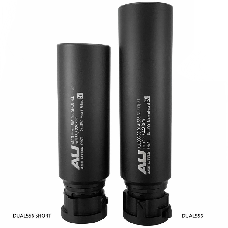 Tlumič DUAL556-S-BL, kratší verze, na montážní rozhraní BoreLock, Ase Utra