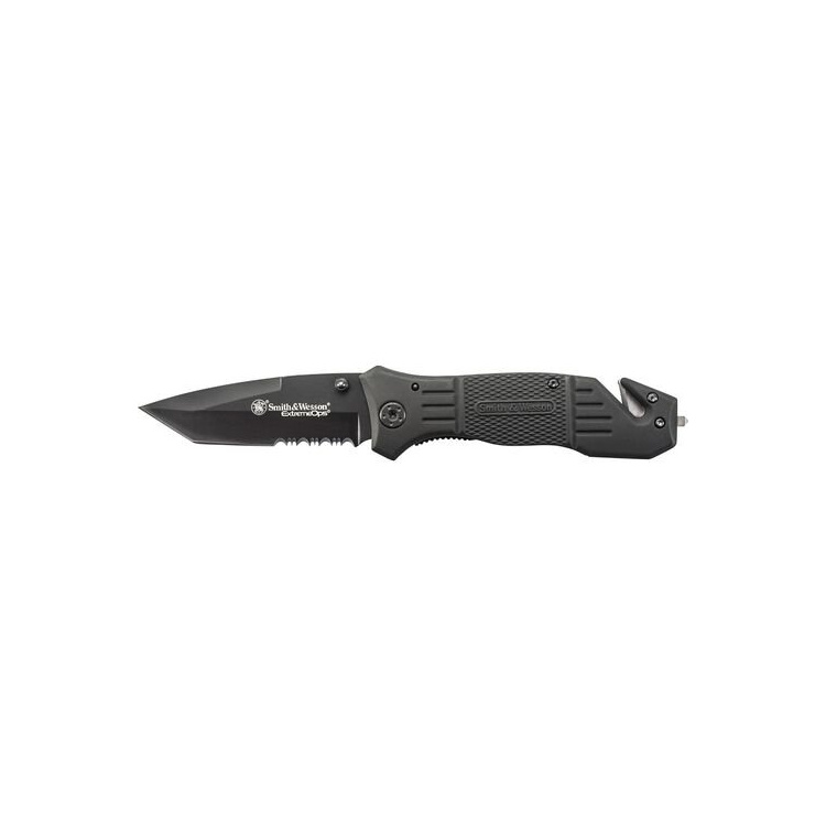 Zavírací nůž S&amp;W Extreme Ops Linerlock, kombinované ostří