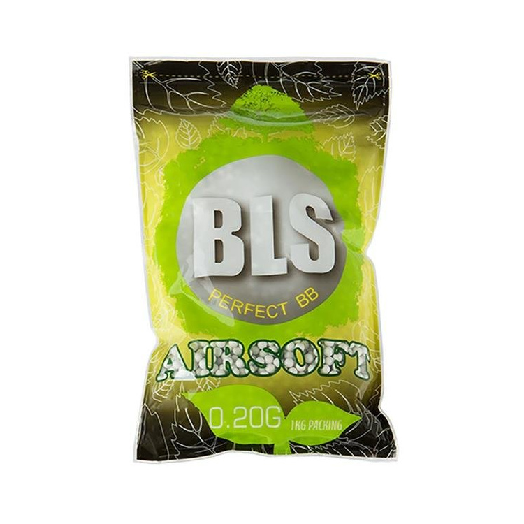Airsoft kuličky 6mm BLS Bio 0,20g, 5000 ks, 1kg