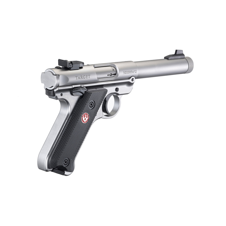 Pistole Ruger MK IV Stainless, 22 LR, se závitem