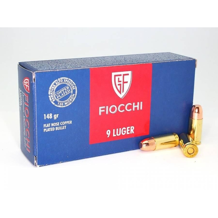 Pistolové náboje 9 mm Luger FNCP RAM, 148 gr, 50ks, Fiocchi