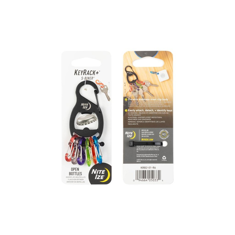 Klíčenka s karabinou Keyrack + S-biner, Nite Ize