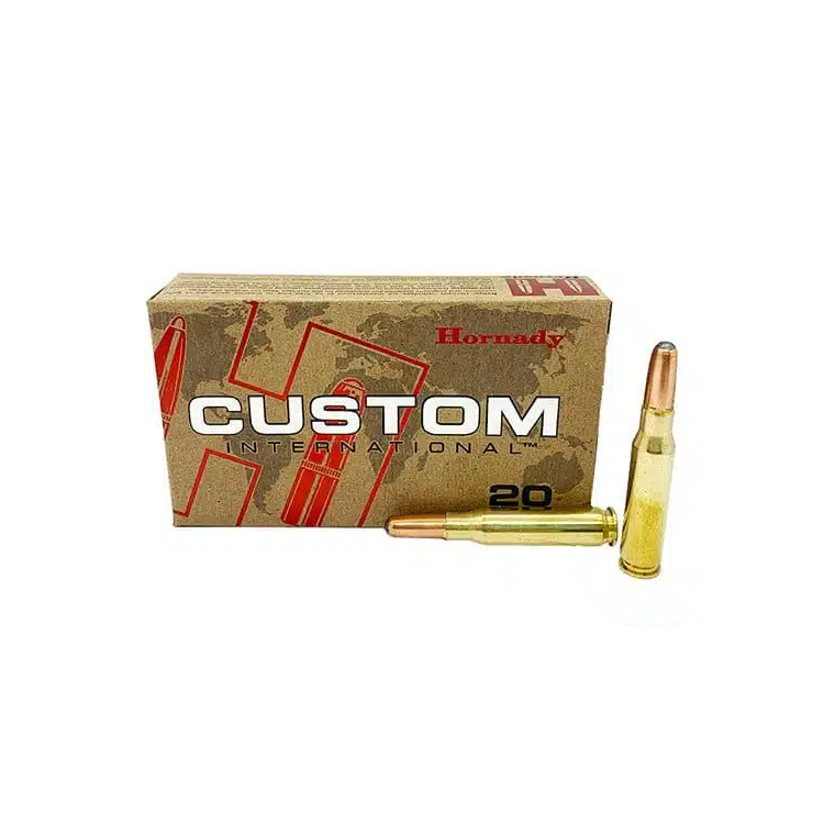 Puškové náboje 308 Win. Custom International RN, 220 gr, 20 ks, Hornady