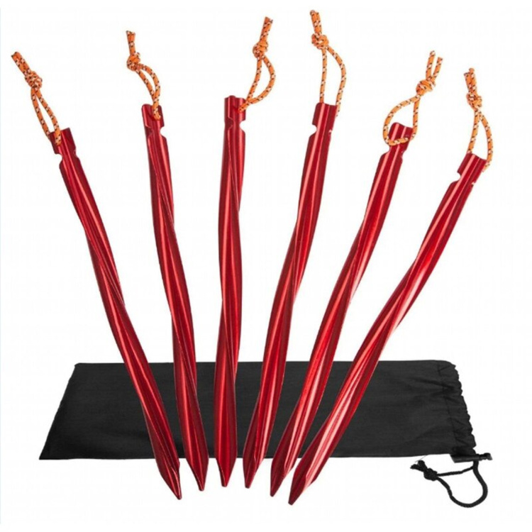 Ultralehké kolíky pro stan Y-Stake Spiral, 6 ks, Basic Nature