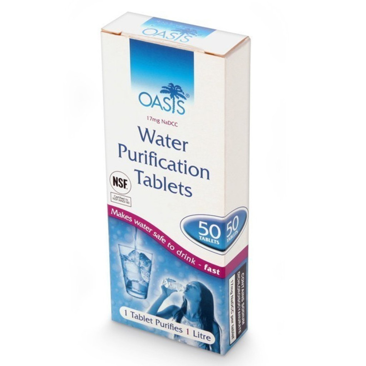 Tablety na čištění vody Oasis, 50 ks