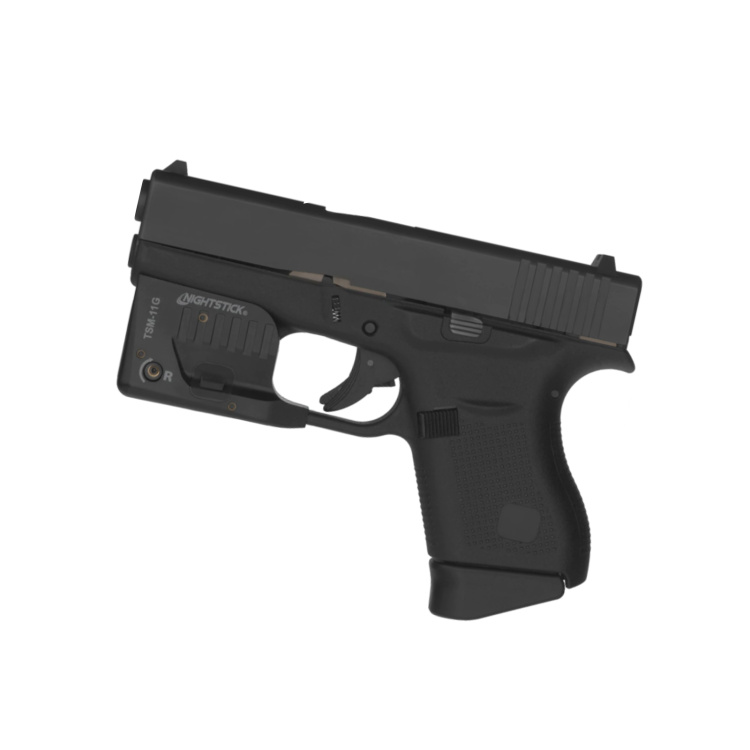 Taktická pistolová svítilna TSM-11G, zelený laser, pro Glock 42, 43, 43X a 48, Nightstick