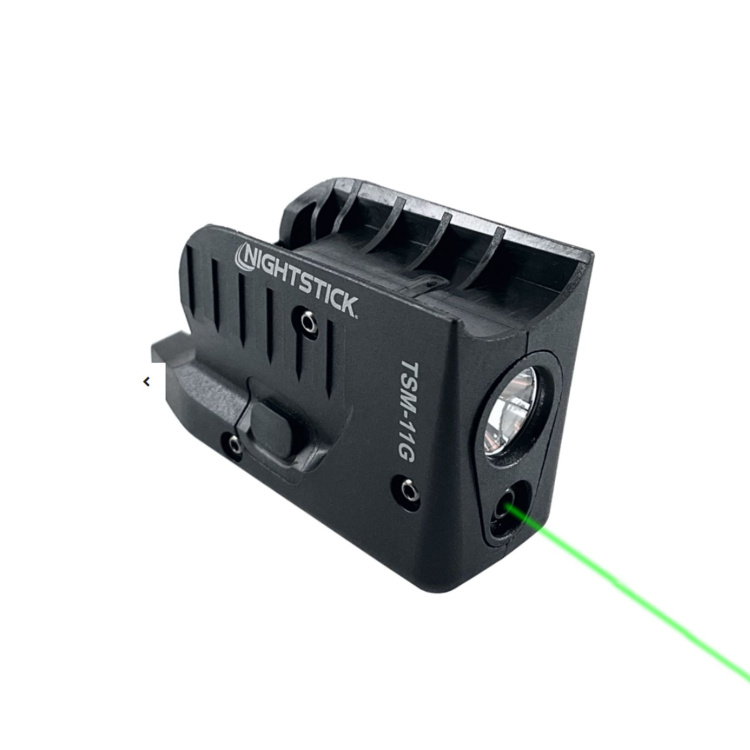 Taktická pistolová svítilna TSM-11G, zelený laser, pro Glock 42, 43, 43X a 48, Nightstick