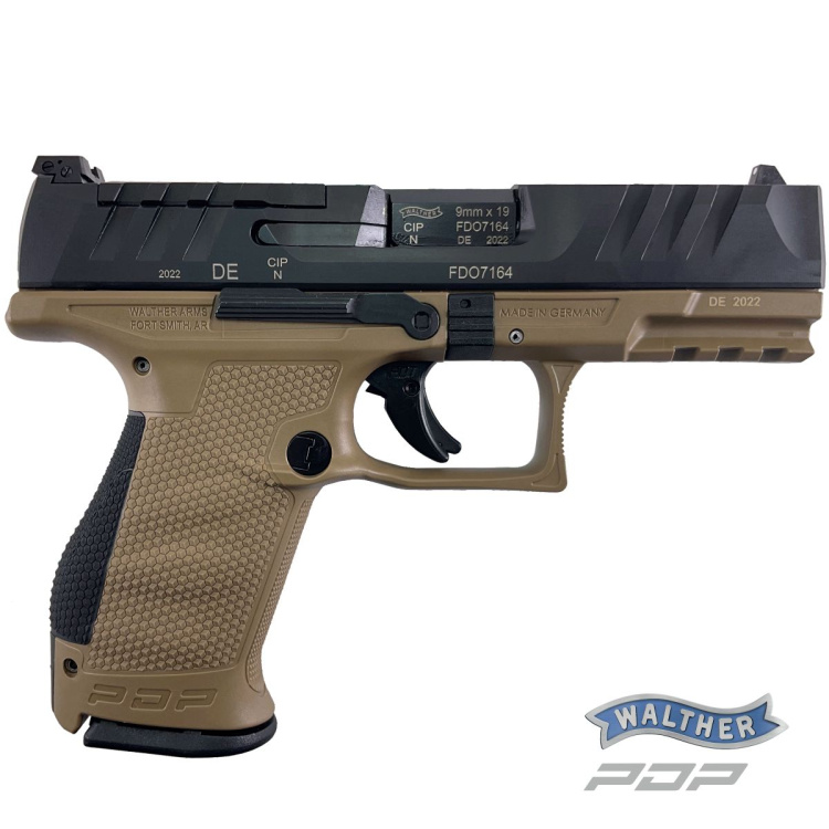 Pistole Walther PDP Compact, 4", OR, 9 mm Luger