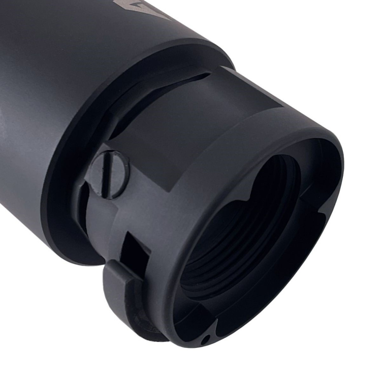 Tlumič hluku Ase Utra SL4i-SMG-BL, 9 mm Luger, bez úsťové brzdy, černý Cerakote