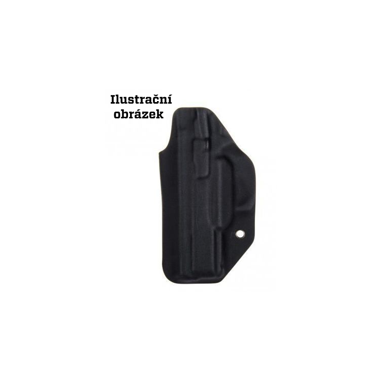Vnitřní kydex pouzdro pro Glock 48 Rail, poloviční sweatguard, pravé, černé, flushklip 40 mm, RH Holsters