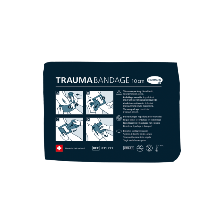 Pohotovostní tlakový obvaz Trauma Bandage, Harmann, 10 cm