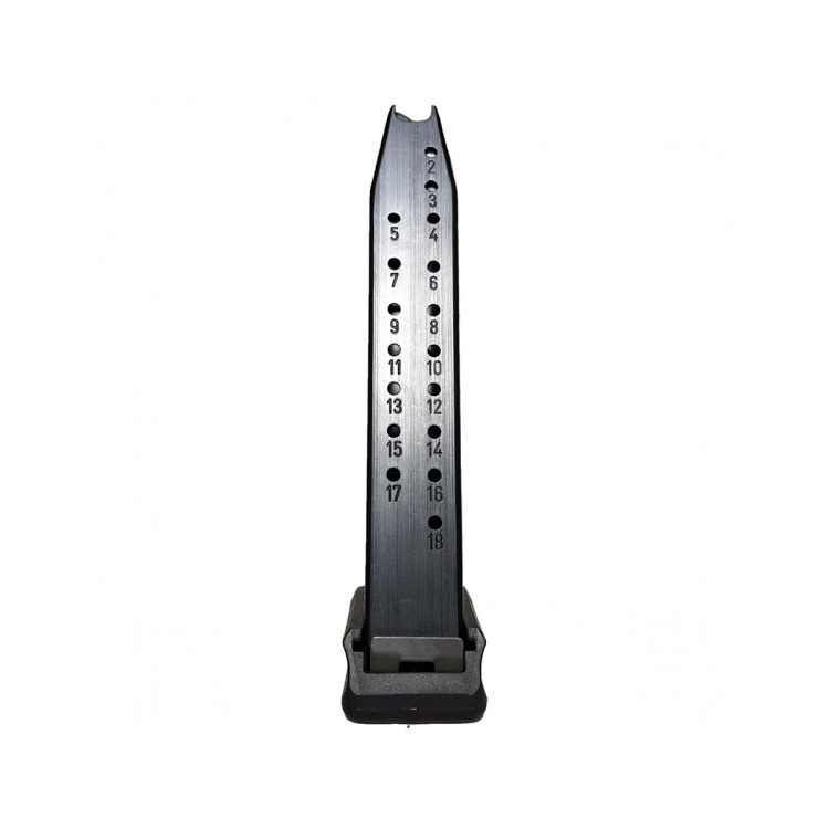 Zásobník pro Arex Zero/Alpha, 9 mm Luger, 18+2 nábojů, s botkou, AREX