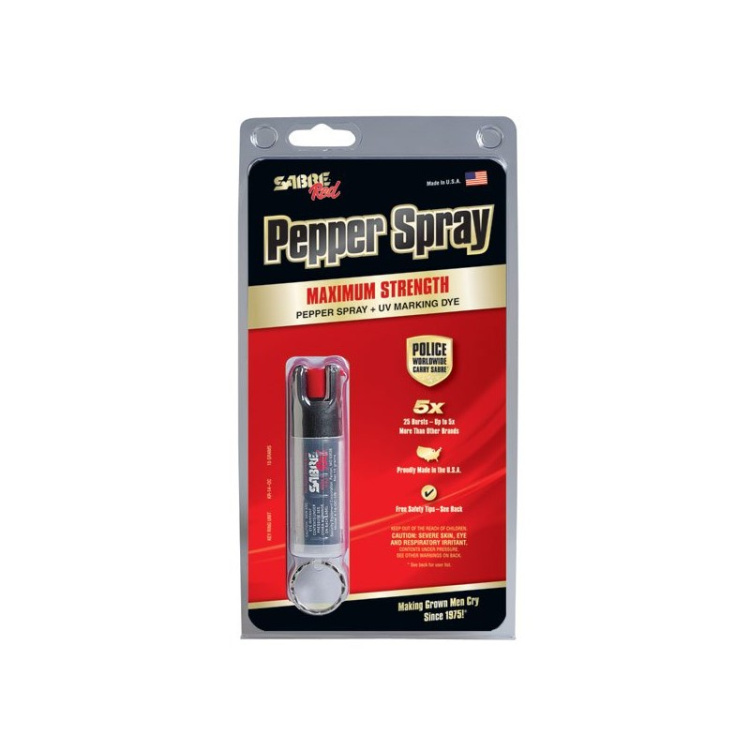 Pepřový sprej Pepper Spray with key ring, Sabre Red, 15g