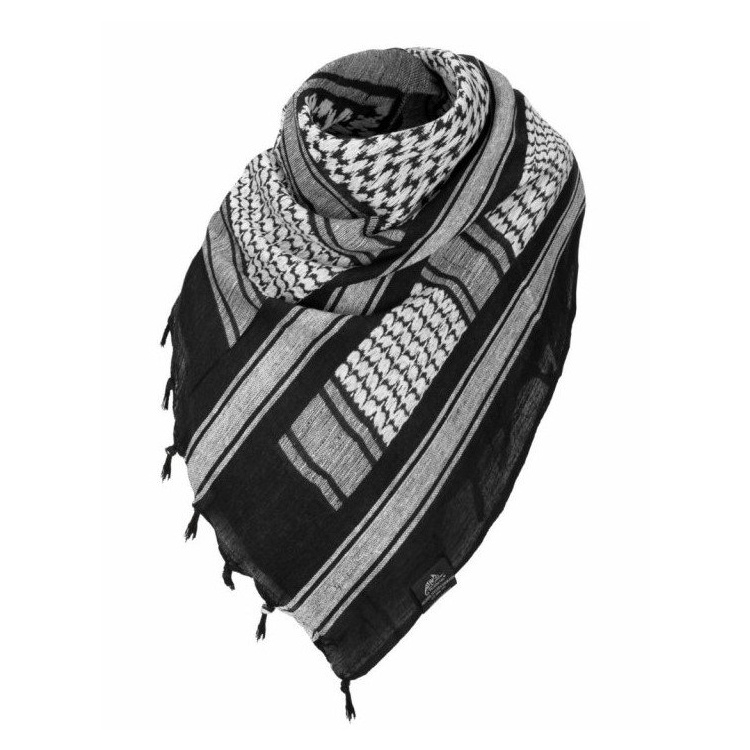 Šátek Shemagh, bavlna, černý, Helikon