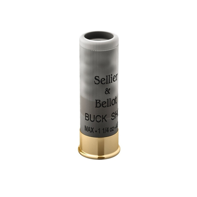 Brokové náboje 12/70 Buck Shot, 36 g, 8,4 mm, 25 ks, Sellier &amp; Bellot