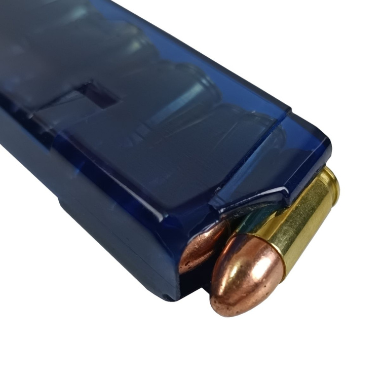 Zásobník pro Glock 43, 9 mm Luger, ETS, Modrá