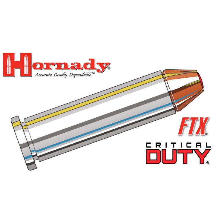 Revolverové náboje 357 Magnum Critical Defense FTX, 125 gr, 25 ks, Hornady