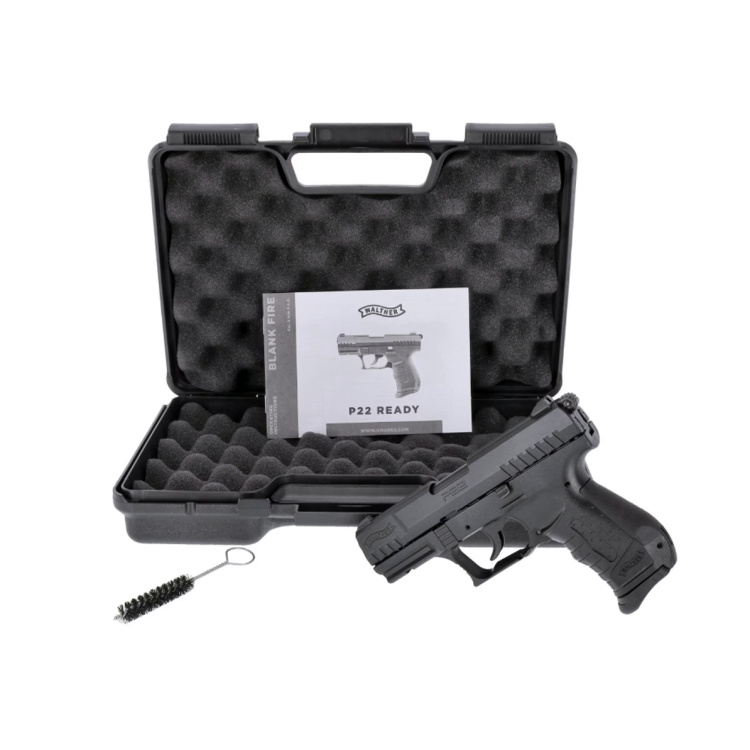 Plynová pistole Walther P22 Ready, 9 mm PA Blanc, černá, Umarex