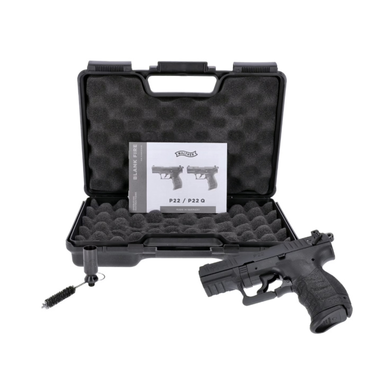 Plynová pistole Walther P22Q, 9 mm PA Blanc, černá, Umarex