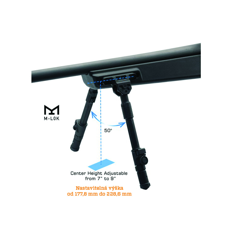 Bipod Recon Flex II, UTG, výška 7"-9", M-LOK