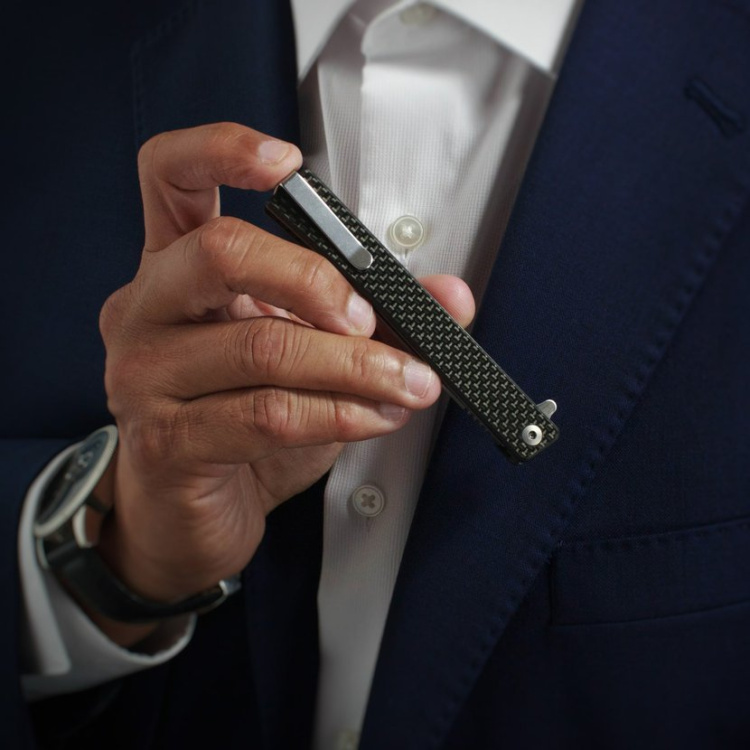 Zavírací nůž Solstice, Carbon Fiber + Satin, OCASO
