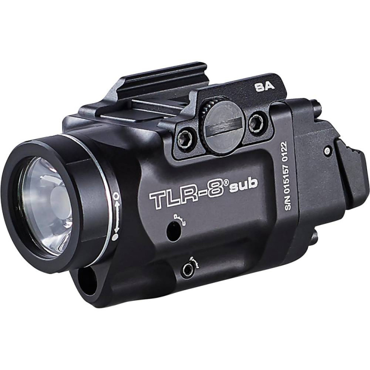 Taktická pistolová svítilna TLR-8 SUB pro Glock 43X/48 MOS a Glock 43X/48 Rail, červený laser, Streamlight