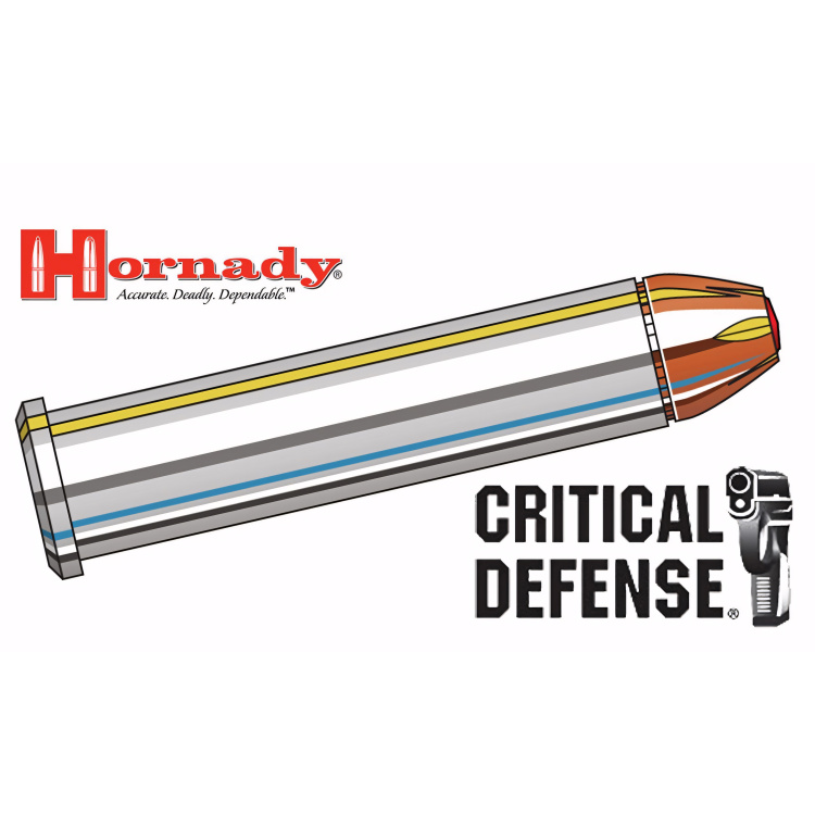 Malorážkové náboje 22 WMR FTX Critical Defense, 45 gr, 50 ks, Hornady