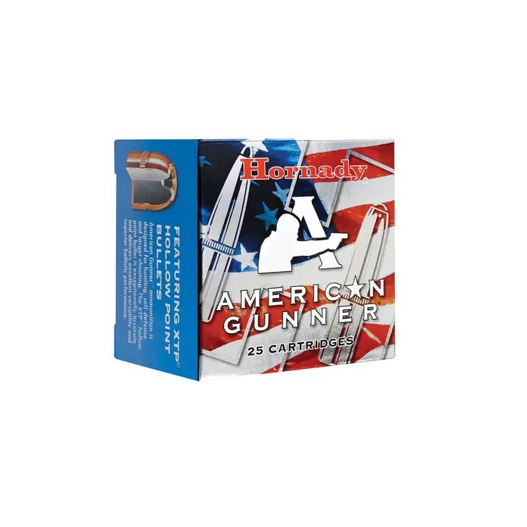 Pistolové náboje 9 mm Luger XTP American Gunner, Hornady, 124 gr, 25 ks
