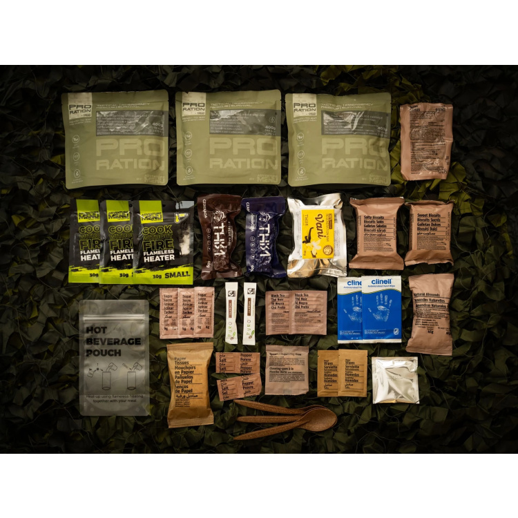 MRE Ultimate Tactical Ration, Full Day, PRO-RATION - Full Day Menu 1