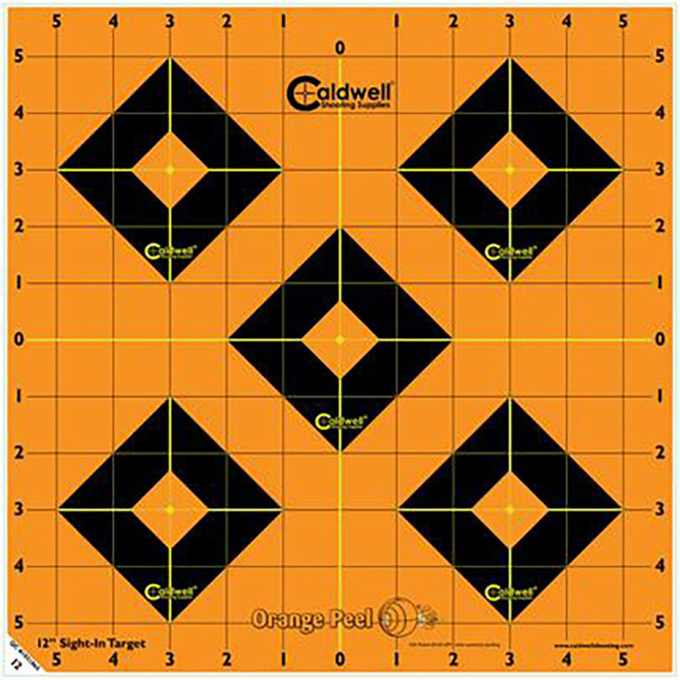 Terče Orange Peel Bullseye, Caldwell, 8", 5 ks