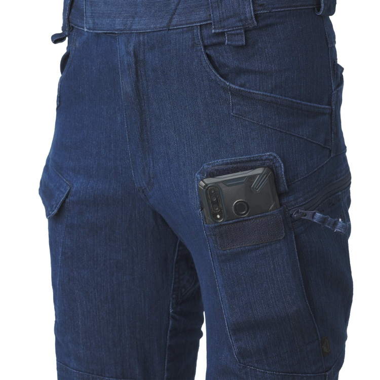 Kalhoty Urban Tactical Pants - Denim Stretch, Helikon, Marine Blue