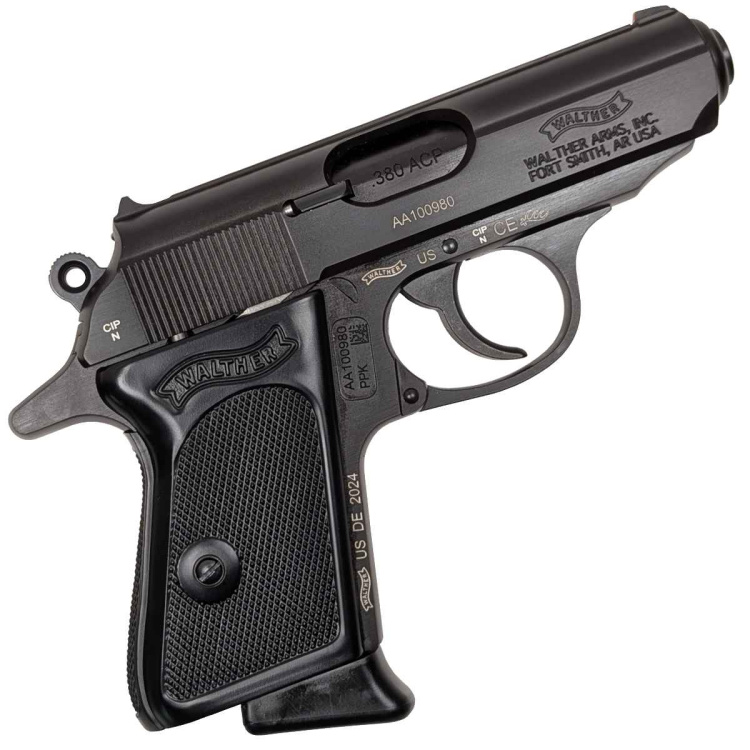 Pistole Walther PPK, 9 mm Browning, Černá