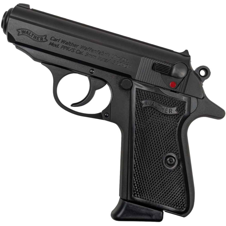 Pistole Walther PPK/S, 9 mm Browning, Černá