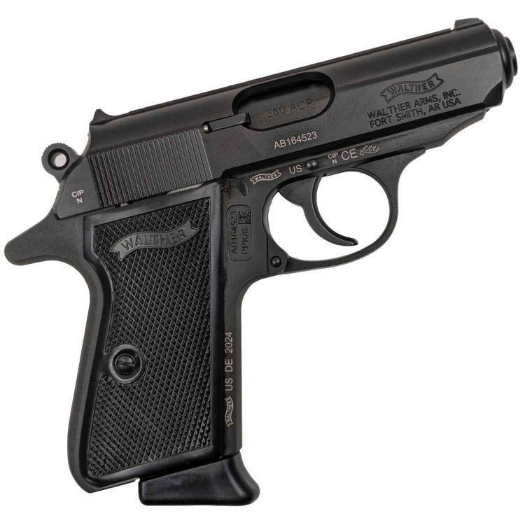 Pistole Walther PPK/S, 9 mm Browning, Černá