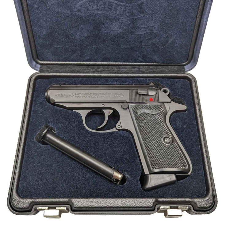 Pistole Walther PPK/S, 9 mm Browning, Černá