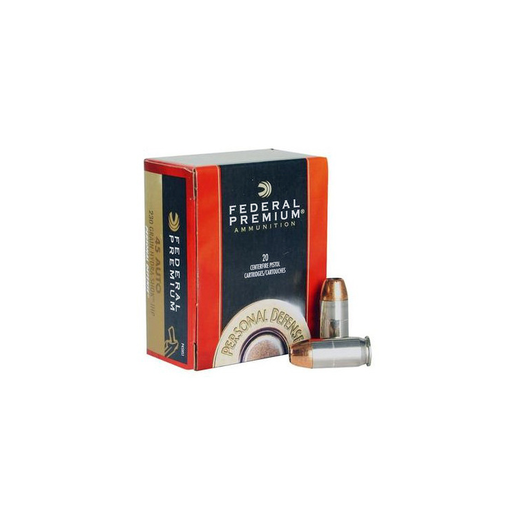 Kulové náboje 45 ACP, Hydra Shok JHP, 230 gr, 20 ks, Federal Premium