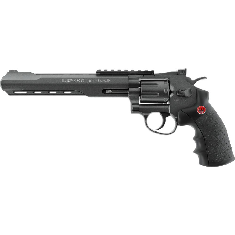 Airsoftový Revolver Ruger SuperHawk 8", černý, CO2, Umarex