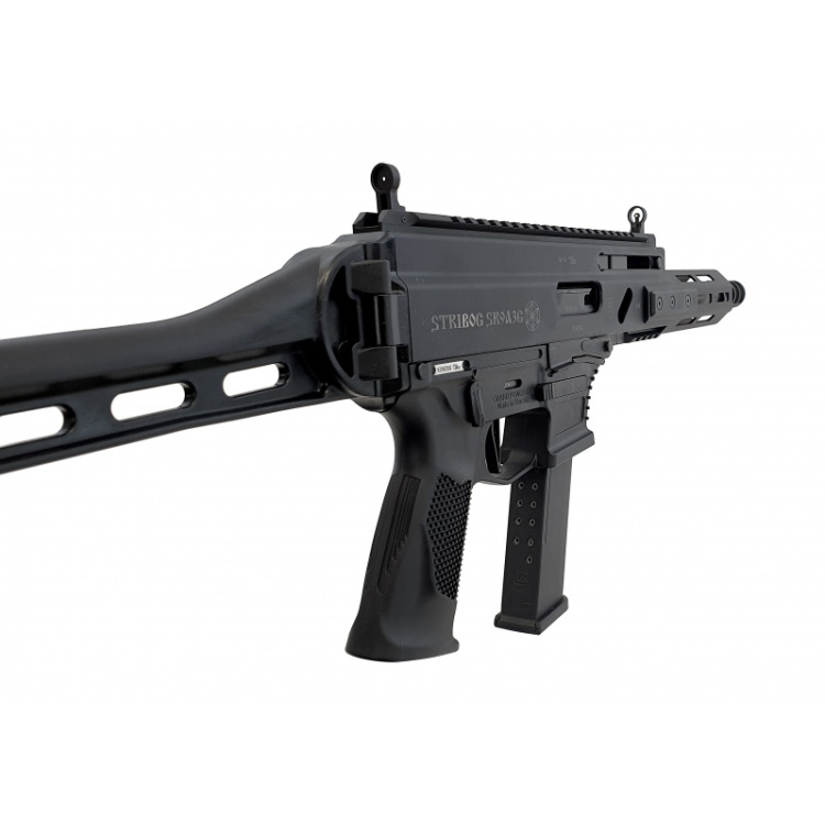 Samonabíjecí pistole Grand Power Stribog SR9A3G Gen 2, 9 mm Luger, 10”, sklopná pažba