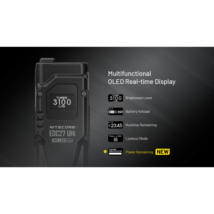 Svítilna EDC27 Uhi, Nitecore