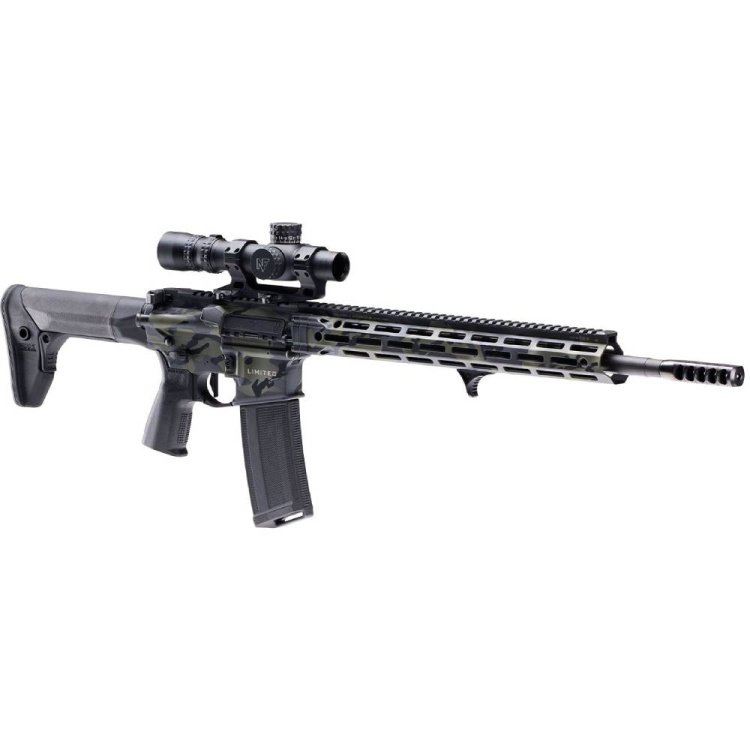 Samonabíjecí puška DDM4 V 7 Pro DARK ACES, puškohled Nightforce 1-8x24 ATACR, 223 Rem., 18"